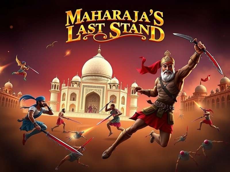 Screenshot of intense battle in Maharaja's Last Stand